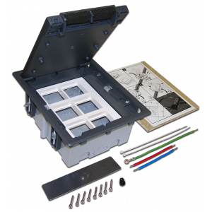 Floor hatch box for six 45x45 Mosaic modules